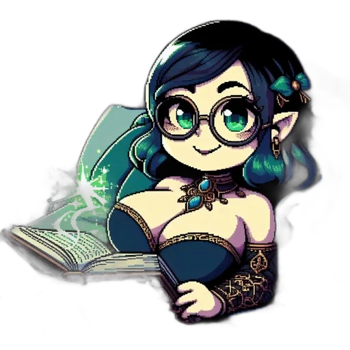 fantasy art, pixel art, cartoon, concept art transparent PNG cut-out