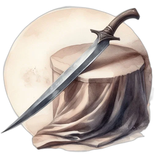 sword, weapon, staff, dress transparent PNG cut-out