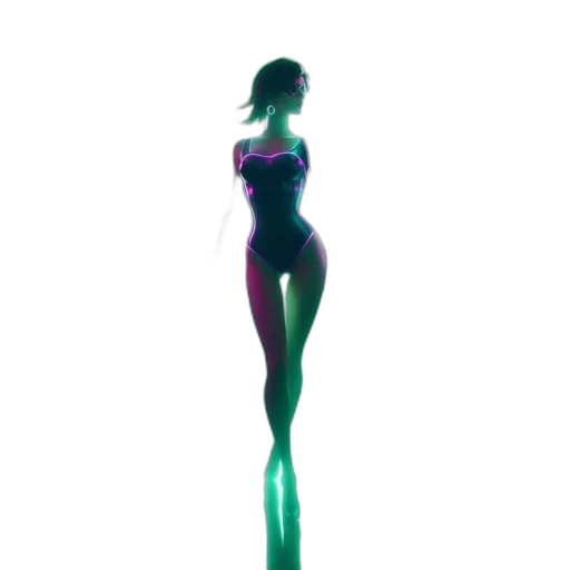robot, dress, staff, sword transparent PNG cut-out