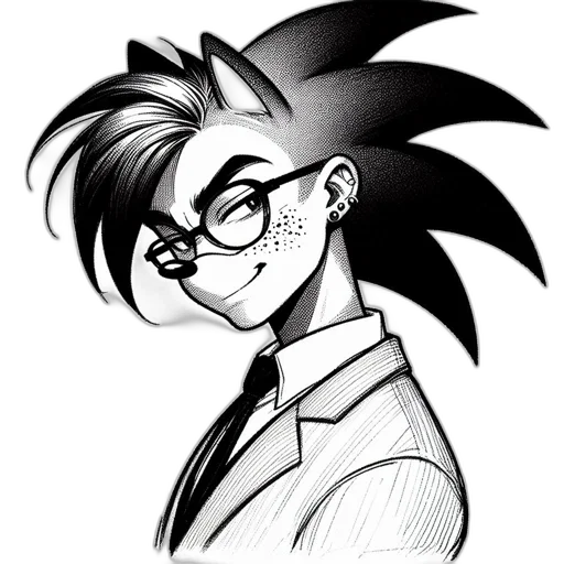 staff, jacket, cartoon, comic book art transparent PNG cut-out