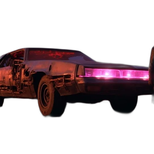 car, weapon, robot, cyberpunk transparent PNG cut-out