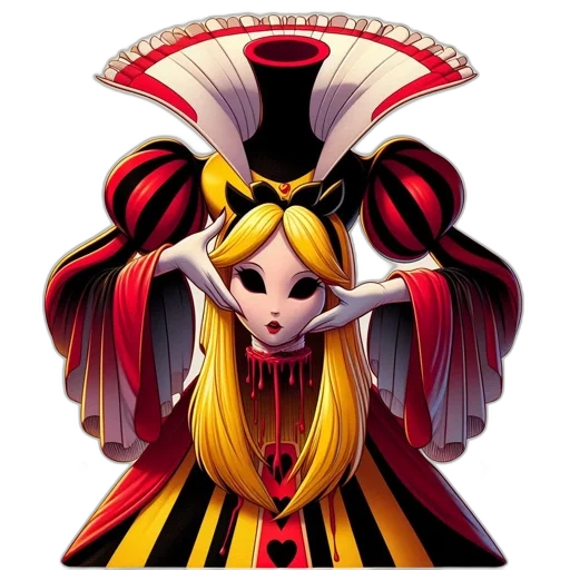 crown, mask, hair, staff transparent PNG cut-out