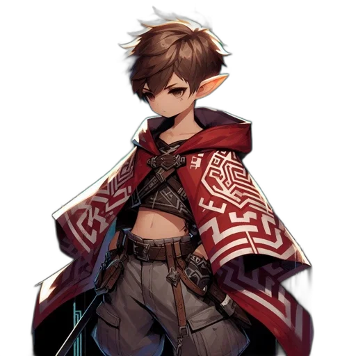 jacket, staff, sword, weapon transparent PNG cut-out