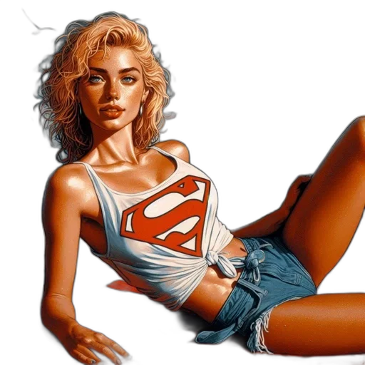 comic book art, photorealistic, concept art, oil painting transparent PNG cut-out
