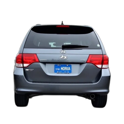 car, gray, minivan, parked transparent PNG cut-out