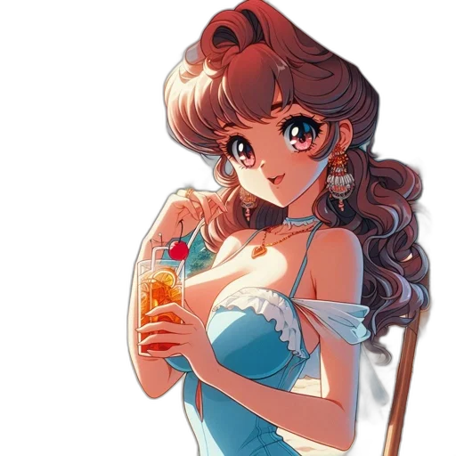 dress, bottle, staff, weapon transparent PNG cut-out