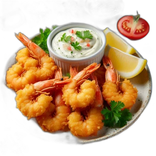 food, photorealistic, 3d render, golden-brown transparent PNG cut-out