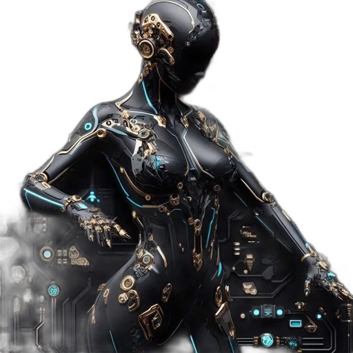 robot, dress, jacket, jewelry transparent PNG cut-out