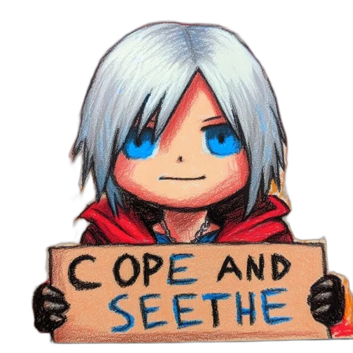 weapon, face, jacket, anime transparent PNG cut-out