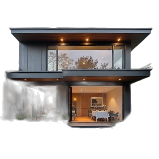 building, furniture, 3d render, photorealistic transparent PNG cut-out