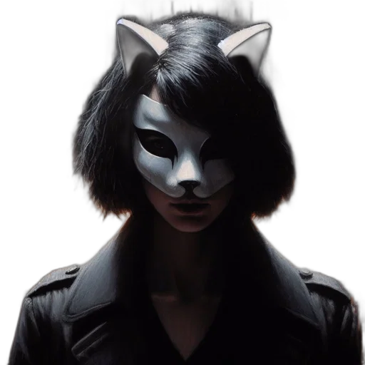 mask, face, animal, creature transparent PNG cut-out
