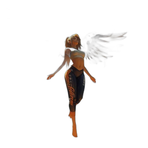 3d render, concept art, fantasy art, pixel art transparent PNG cut-out