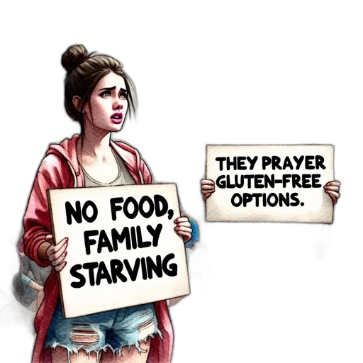 food, concept art, during, protest transparent PNG cut-out
