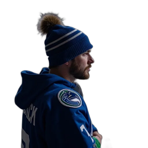 jacket, hat, staff, animal transparent PNG cut-out