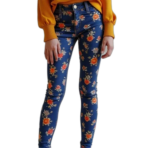 jacket, girls, navy, floral transparent PNG cut-out
