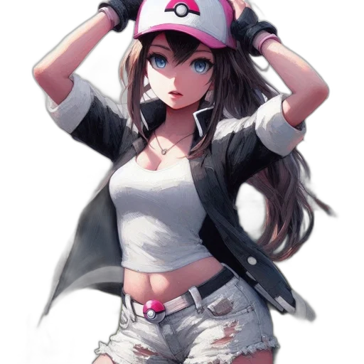 hat, staff, weapon, dress transparent PNG cut-out