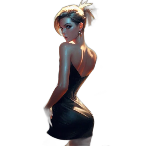 dress, staff, jacket, concept art transparent PNG cut-out