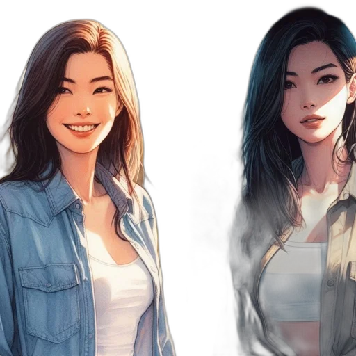 jacket, face, concept art, photorealistic transparent PNG cut-out