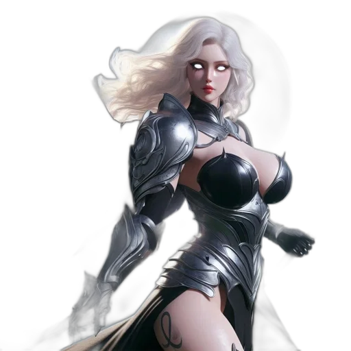comic book art, concept art, fantasy art, 3d render transparent PNG cut-out