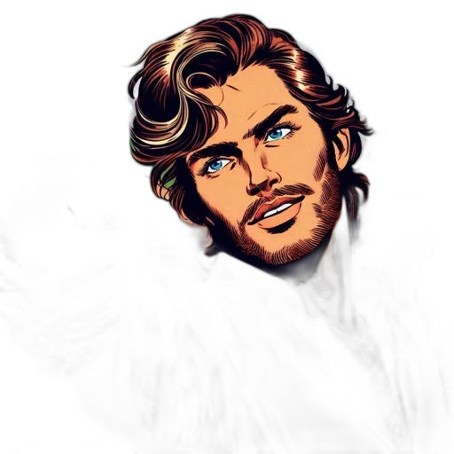 face, hair, photorealistic, fantasy art transparent PNG cut-out