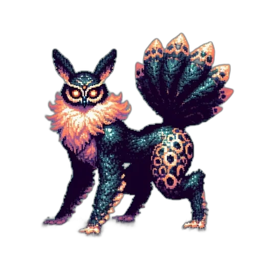 creature, animal, dragon, staff transparent PNG cut-out