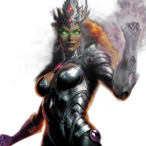 comic book art, concept art, fantasy art, 3d render transparent PNG cut-out