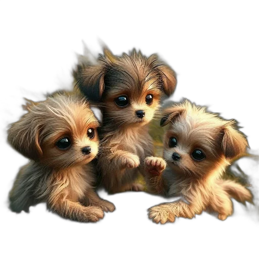 animal, photorealistic, 3d render, oil painting transparent PNG cut-out