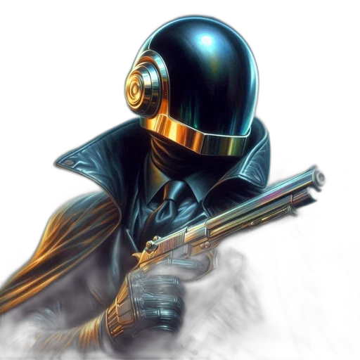 robot, weapon, mask, staff transparent PNG cut-out