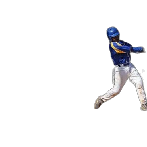 3d render, baseball, player, blue transparent PNG cut-out