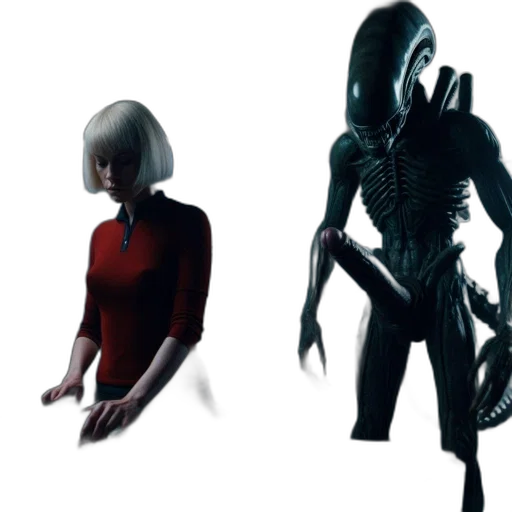 creature, robot, dress, concept art transparent PNG cut-out