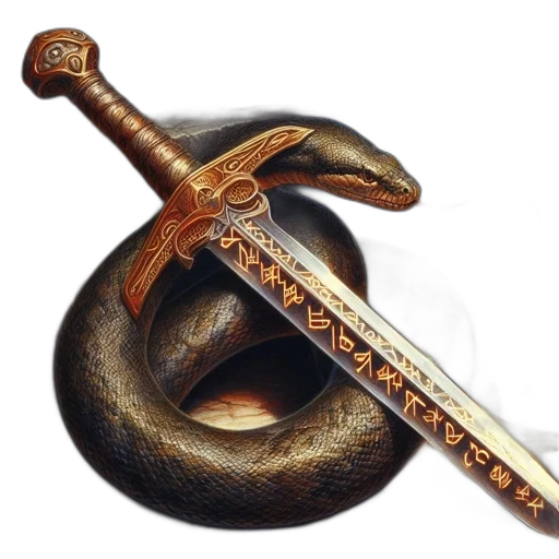 sword, staff, weapon, jewelry transparent PNG cut-out