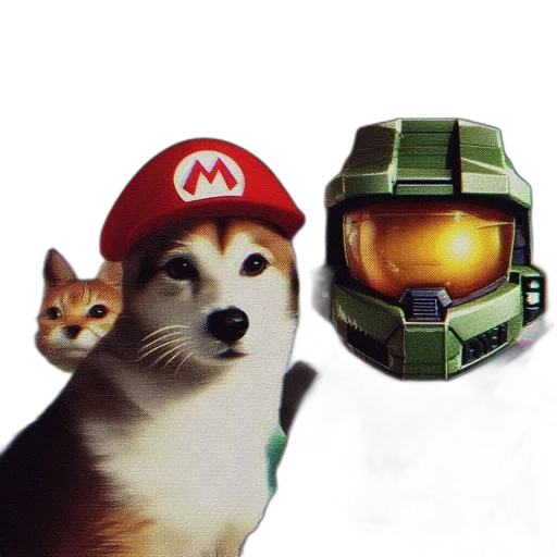 robot, animal, hat, weapon transparent PNG cut-out