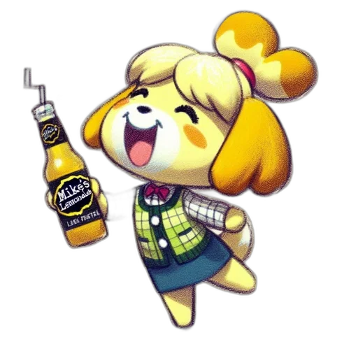 bottle, jacket, staff, animal transparent PNG cut-out