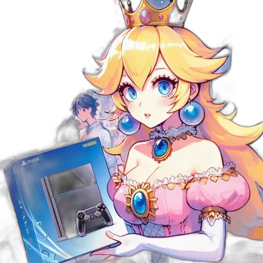 crown, robot, dress, jewelry transparent PNG cut-out