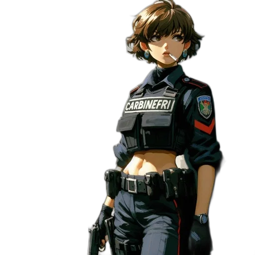 jacket, weapon, staff, concept art transparent PNG cut-out