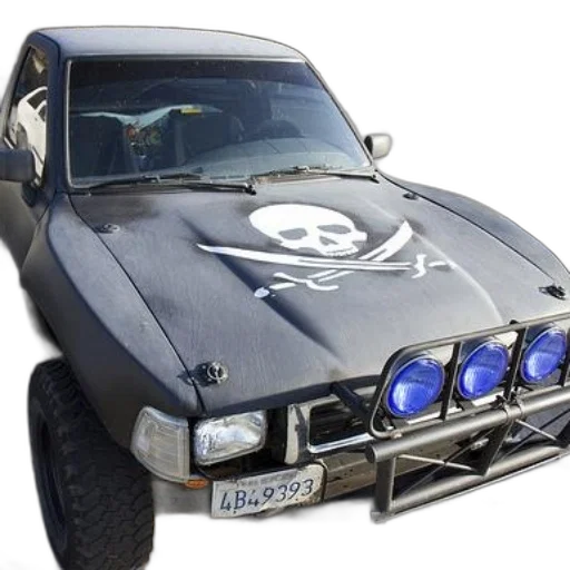 car, black, truck, skull transparent PNG cut-out