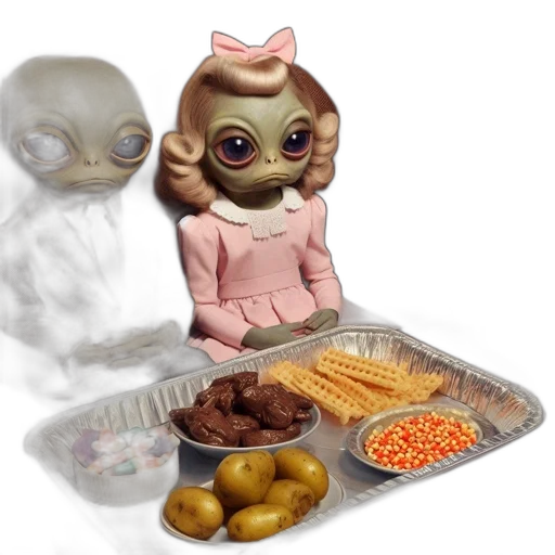 food, creature, robot, mask transparent PNG cut-out