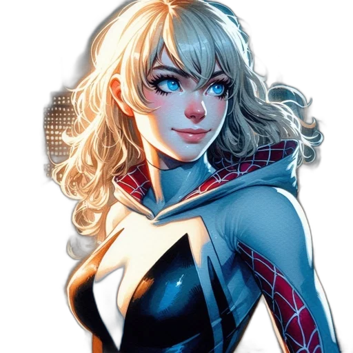 comic book art, concept art, cartoon, fantasy art transparent PNG cut-out
