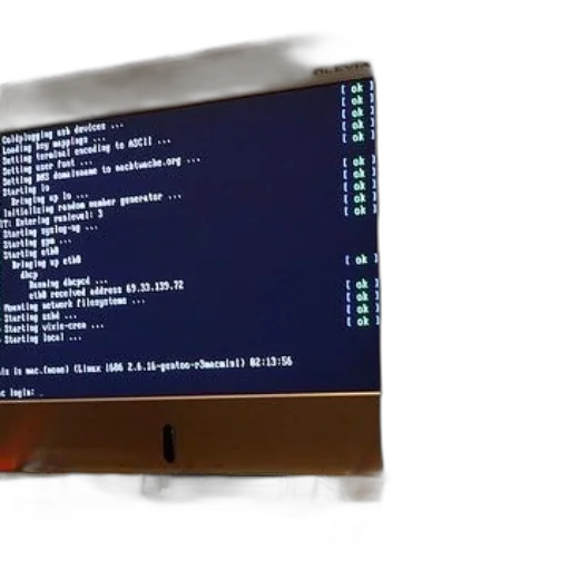 cyberpunk, computer, monitor, displaying transparent PNG cut-out