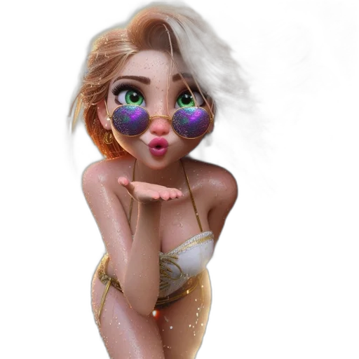 jewelry, mask, 3d render, cartoon transparent PNG cut-out