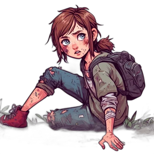 concept art, comic book art, watercolor, pixel art transparent PNG cut-out