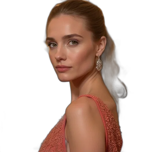 dress, jewelry, face, crown transparent PNG cut-out