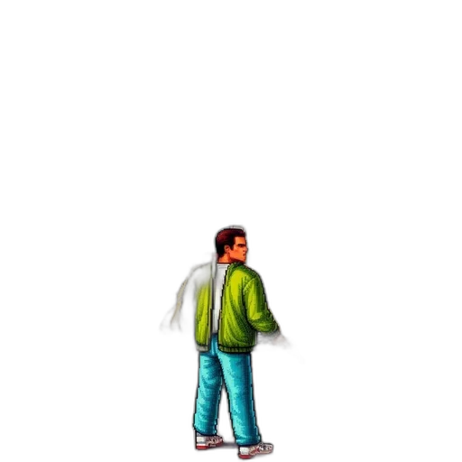 jacket, staff, robot, shoes transparent PNG cut-out
