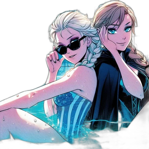vaporwave, comic book art, cartoon, concept art transparent PNG cut-out