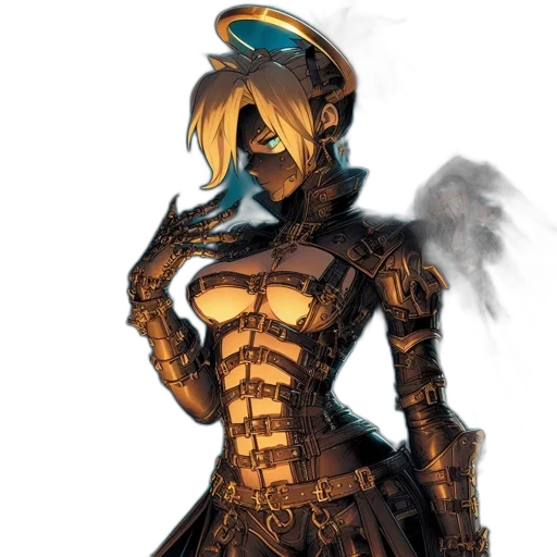 mask, robot, dress, staff transparent PNG cut-out