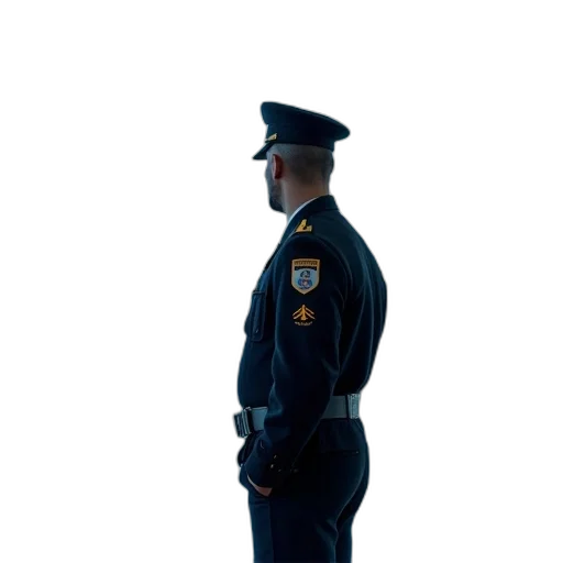 staff, jacket, weapon, robot transparent PNG cut-out