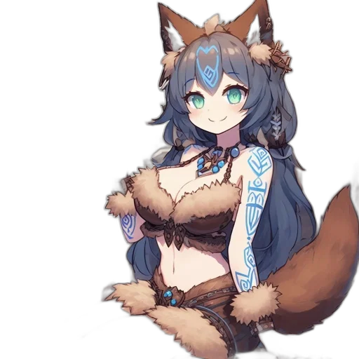 staff, dress, animal, creature transparent PNG cut-out