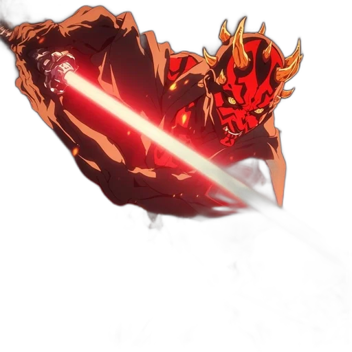dragon, weapon, staff, mask transparent PNG cut-out