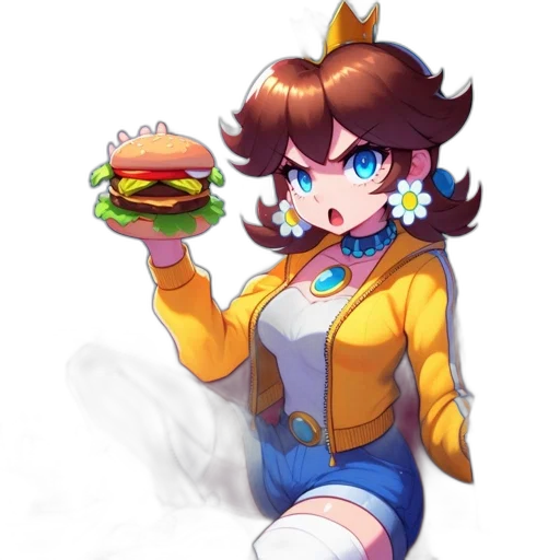 food, crown, dress, staff transparent PNG cut-out