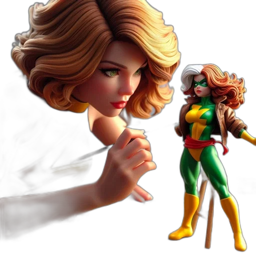 comic book art, concept art, 3d render, fantasy art transparent PNG cut-out